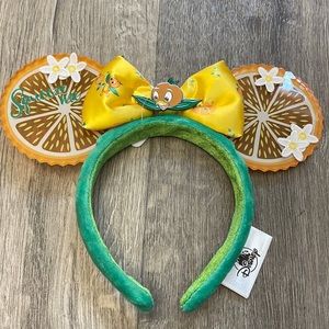 RARE HTF Brand New Disney Parks Squeeze Me Florida Orange Bird Minnie Bow Ears